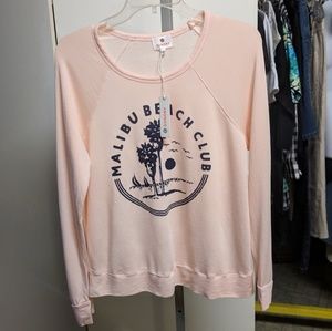 NWT Sundry Malibu Beach Club Pink Top Size Small